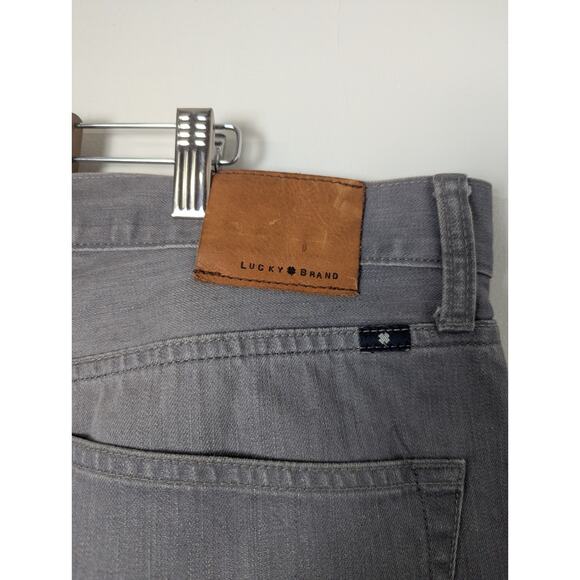 Lucky Brand Men's 121 Heritage Slim Denim Jeans Perth Gray 36x32 Distressed - Picture 9 of 13